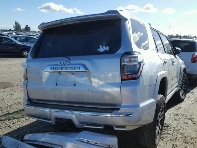 JTEBU5JR3G5373761 - 2016 TOYOTA 4RUNNER SR SILVER photo 4