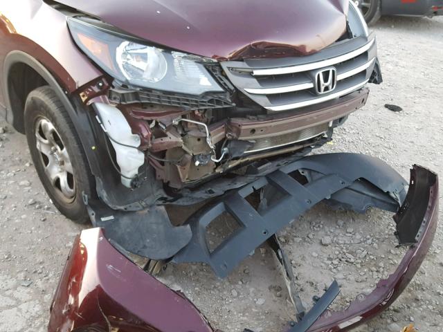 5J6RM4H35EL036543 - 2014 HONDA CR-V LX RED photo 9