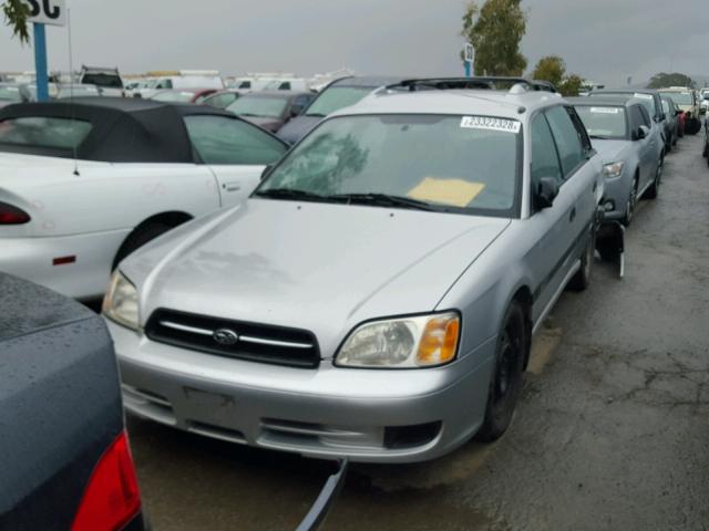 4S3BH635727302407 - 2002 SUBARU LEGACY L SILVER photo 2