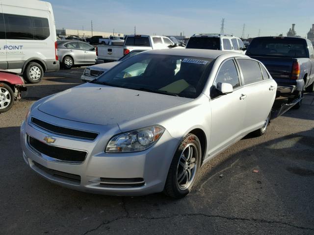 1G1ZH57B19F120669 - 2009 CHEVROLET MALIBU 1LT SILVER photo 2