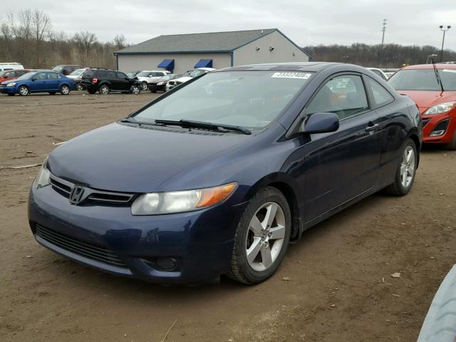 2HGFG12857H534763 - 2007 HONDA CIVIC EX ლურჯი ფოტო 2