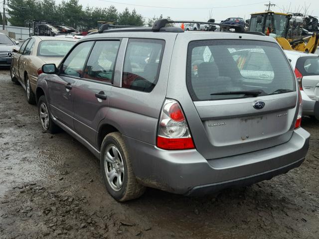 JF1SG63697G726664 - 2007 SUBARU FORESTER 2 SILVER photo 3