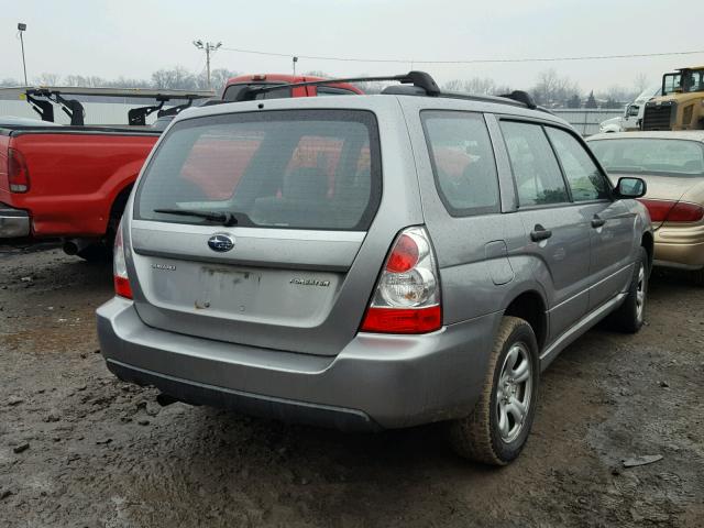 JF1SG63697G726664 - 2007 SUBARU FORESTER 2 SILVER photo 4