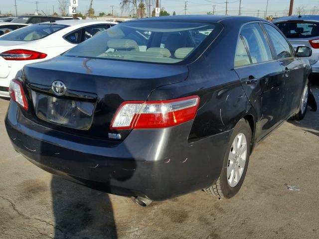 4T1BB46K39U078986 - 2009 TOYOTA CAMRY HYBR BLACK photo 4