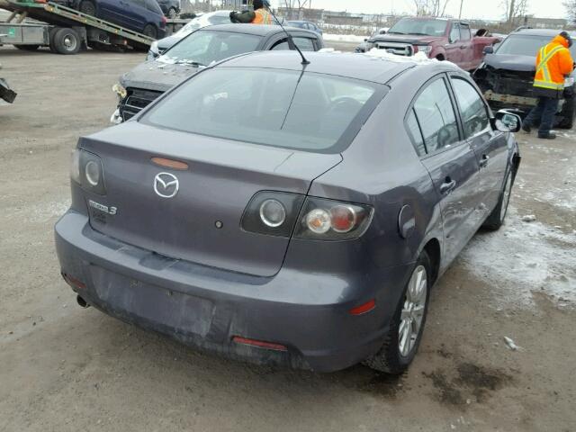 JM1BK32F181154132 - 2008 MAZDA 3 I GRAY photo 4