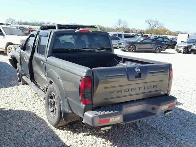 1N6ED27T63C453531 - 2003 NISSAN FRONTIER C GREEN photo 3