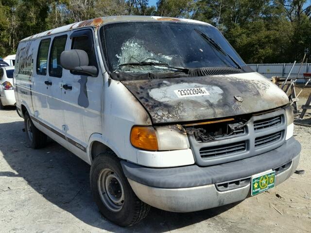 2B7HB11Y81K500558 - 2001 DODGE RAM VAN B1 WHITE photo 1