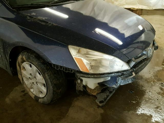 JHMCM56383C000247 - 2003 HONDA ACCORD LX BLUE photo 9