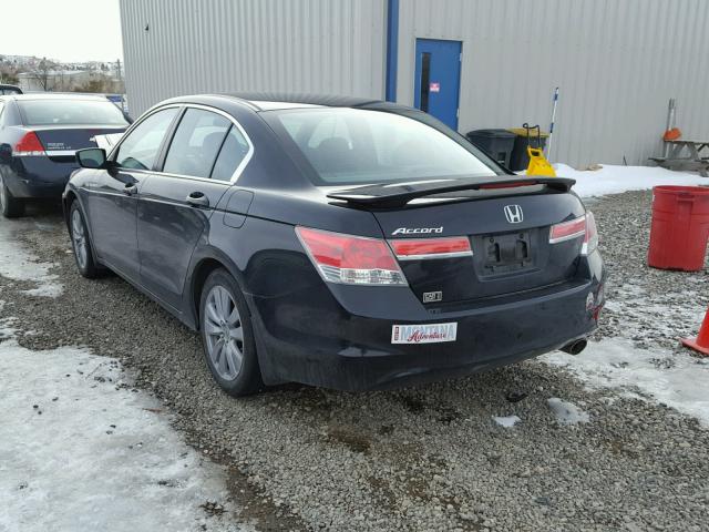 1HGCP2F79BA071785 - 2011 HONDA ACCORD EX BLACK photo 3