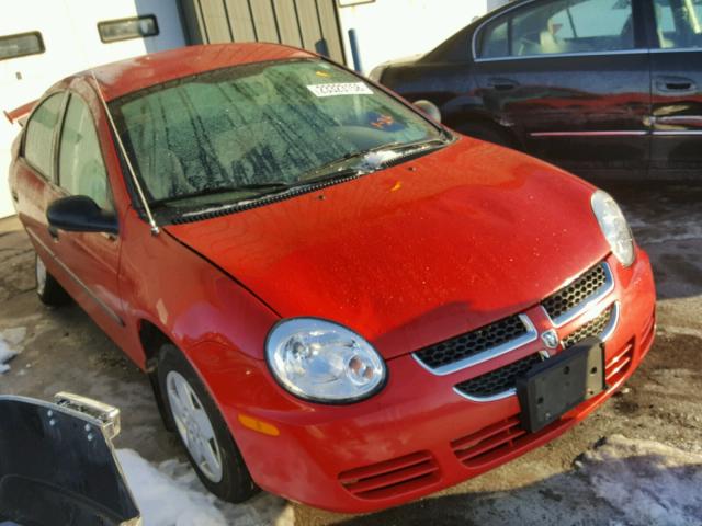 1B3ES26C93D137076 - 2003 DODGE NEON SE RED photo 1