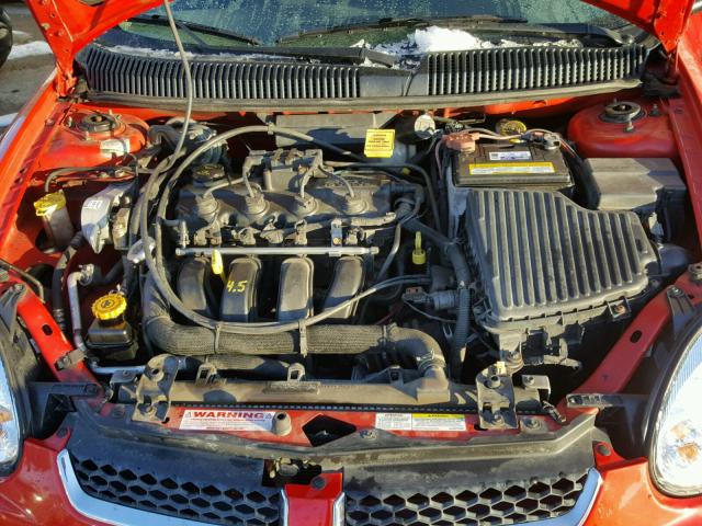 1B3ES26C93D137076 - 2003 DODGE NEON SE RED photo 7