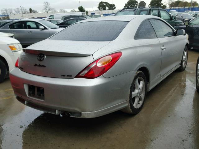 4T1CA38P24U020127 - 2004 TOYOTA CAMRY SOLA SILVER photo 4