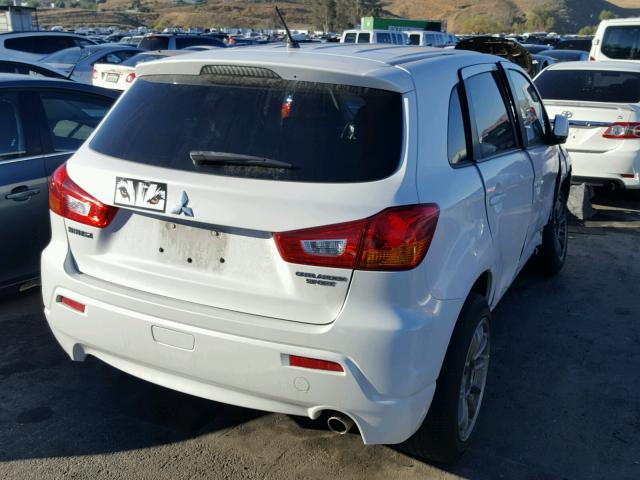 JA4AP4AU4BZ008507 - 2011 MITSUBISHI OUTLANDER WHITE photo 4