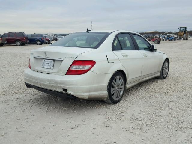 WDDGF81X79R082315 - 2009 MERCEDES-BENZ C 300 4MAT WHITE photo 4