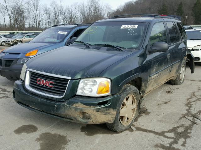 1GKDT13S322520510 - 2002 GMC ENVOY GREEN photo 2