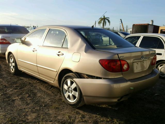 1NXBR32E64Z324511 - 2004 TOYOTA COROLLA CE GOLD photo 3