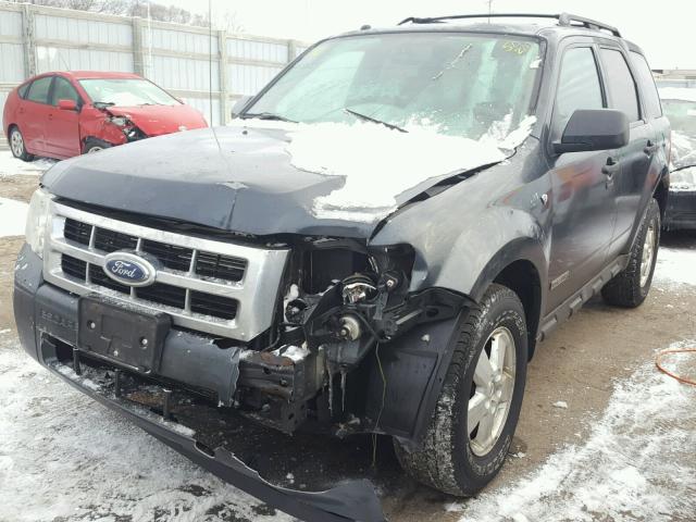 1FMCU93178KA04231 - 2008 FORD ESCAPE XLT GRAY photo 2