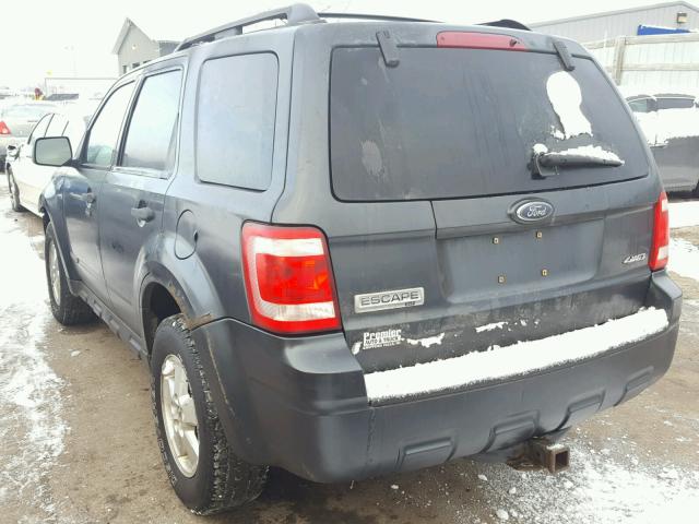 1FMCU93178KA04231 - 2008 FORD ESCAPE XLT GRAY photo 3