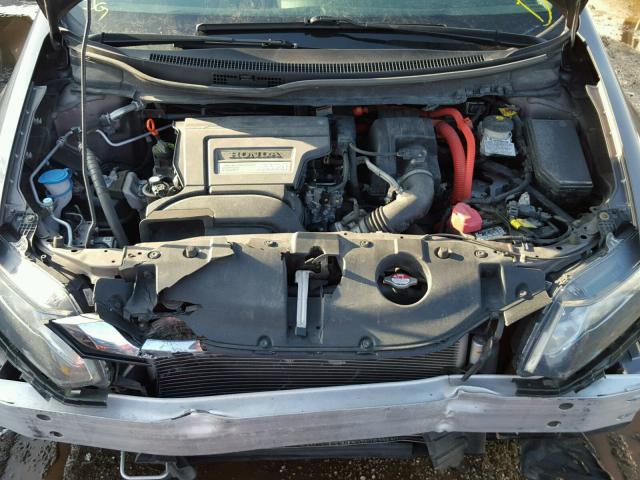 19XFB4F37EE001660 - 2014 HONDA CIVIC HYBR GRAY photo 7