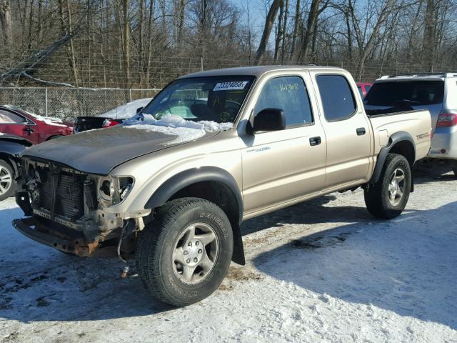 5TEHN72N63Z245623 - 2003 TOYOTA TACOMA DOU GOLD photo 2