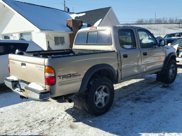 5TEHN72N63Z245623 - 2003 TOYOTA TACOMA DOU GOLD photo 4