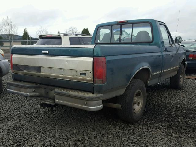 1FTEF14N1TLA84428 - 1996 FORD F150 GREEN photo 4