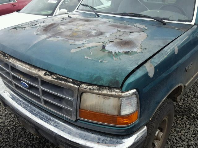 1FTEF14N1TLA84428 - 1996 FORD F150 GREEN photo 9