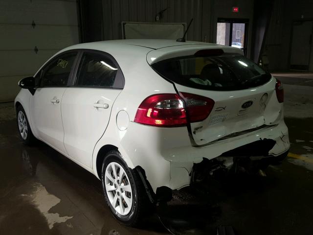 KNADM5A37C6014388 - 2012 KIA RIO LX WHITE photo 3