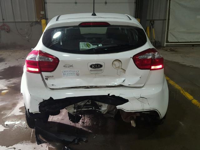 KNADM5A37C6014388 - 2012 KIA RIO LX WHITE photo 9