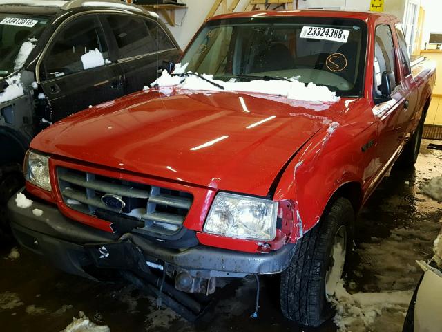 1FTYR14U63PB58737 - 2003 FORD RANGER SUP RED photo 2