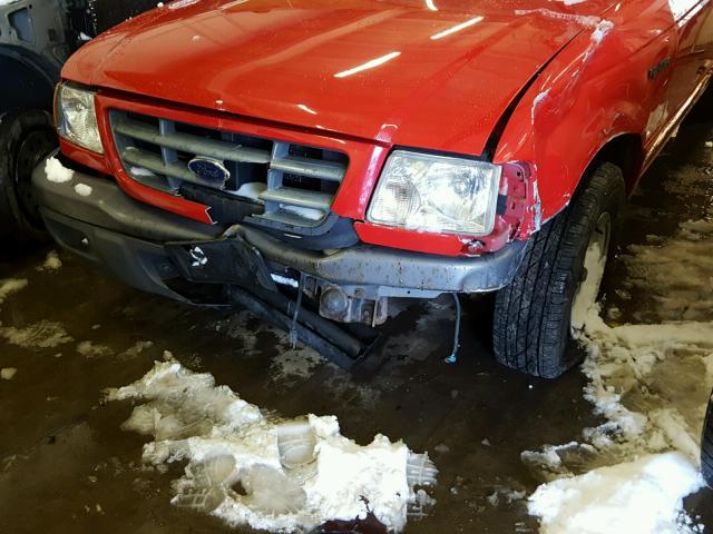 1FTYR14U63PB58737 - 2003 FORD RANGER SUP RED photo 9