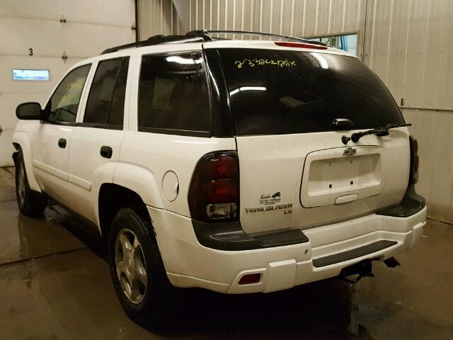 1GNDT13S962356995 - 2006 CHEVROLET TRAILBLAZE WHITE photo 3