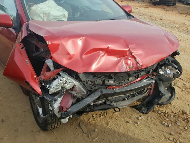 2T1BU4EE7BC609975 - 2011 TOYOTA COROLLA BA RED photo 9