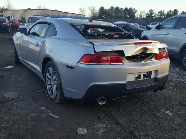 2G1FB1E31E9128282 - 2014 CHEVROLET CAMARO LT SILVER photo 3