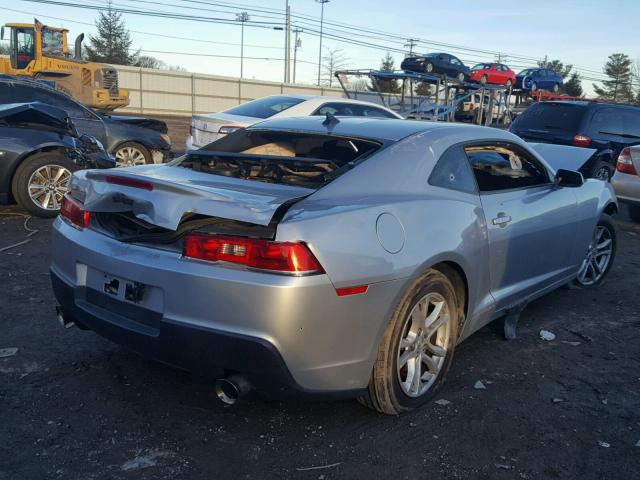 2G1FB1E31E9128282 - 2014 CHEVROLET CAMARO LT SILVER photo 4