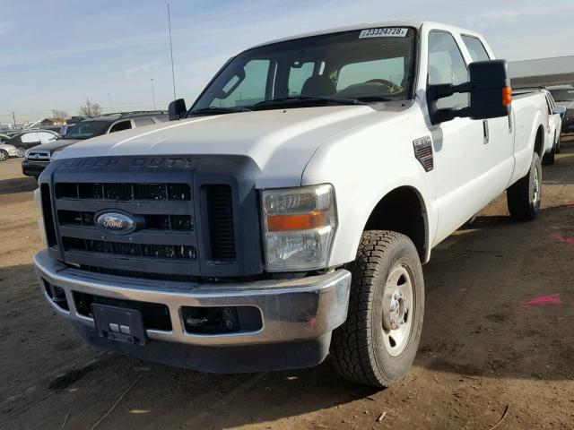 1FTWW31R69EA06747 - 2009 FORD F-350 WHITE photo 2