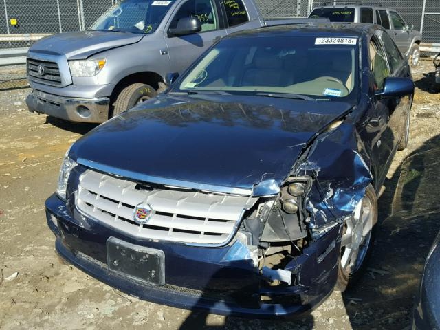 1G6DW677850203153 - 2005 CADILLAC STS BLUE photo 2