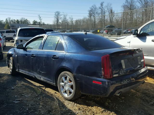 1G6DW677850203153 - 2005 CADILLAC STS BLUE photo 3