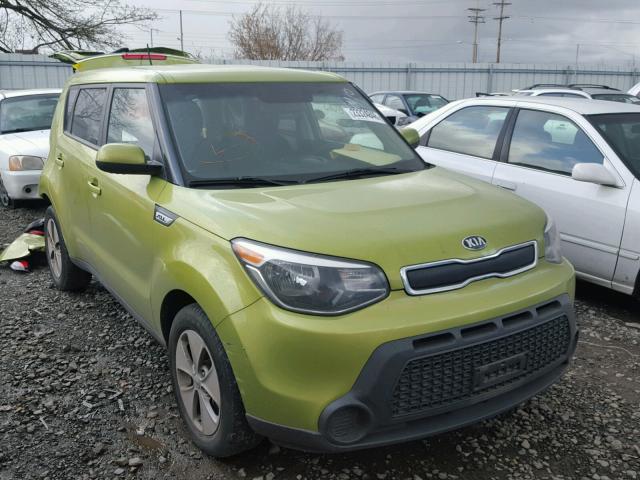 KNDJN2A27F7754899 - 2015 KIA SOUL GREEN photo 1