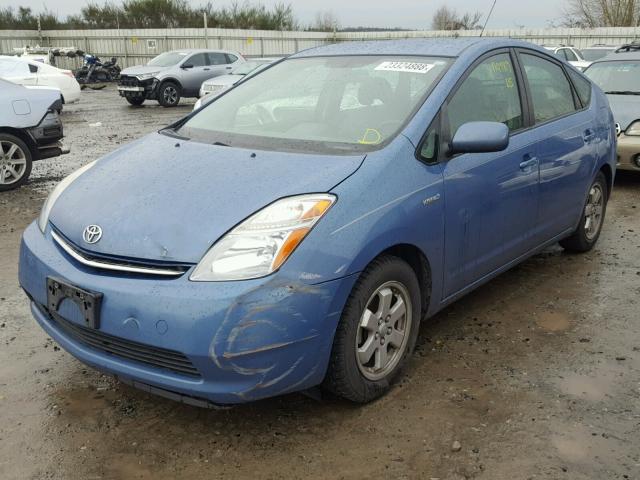 JTDKB20U577619521 - 2007 TOYOTA PRIUS BLUE photo 2