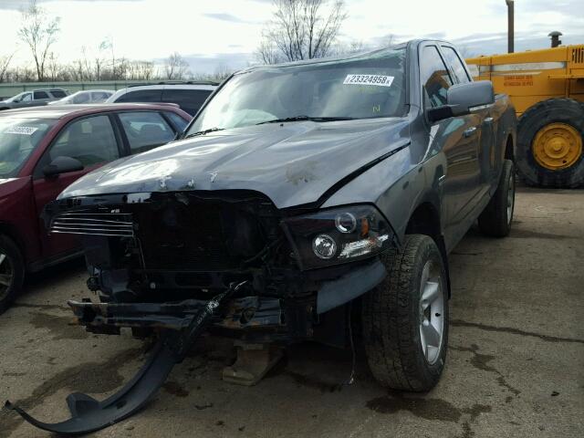 1D7RV1GT6BS517993 - 2011 DODGE RAM 1500 GRAY photo 2