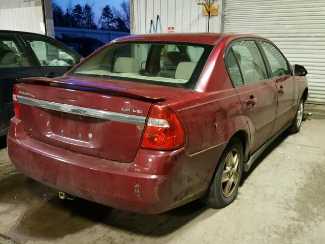 1G1ZT528X4F161949 - 2004 CHEVROLET MALIBU LS 栗色 照片 4