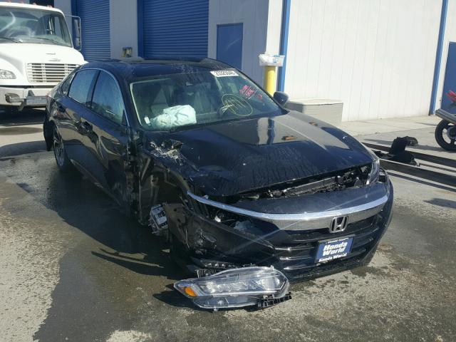 1HGCV1F40JA059738 - 2018 HONDA ACCORD EX BLACK photo 1