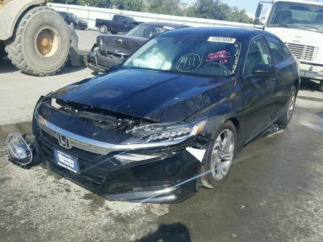 1HGCV1F40JA059738 - 2018 HONDA ACCORD EX BLACK photo 2