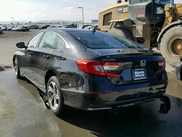 1HGCV1F40JA059738 - 2018 HONDA ACCORD EX BLACK photo 3