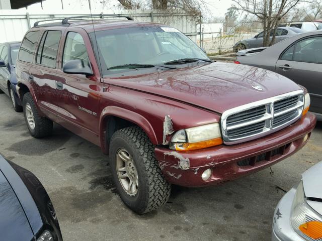 1B4HS28Z51F633181 - 2001 DODGE DURANGO MAROON photo 1