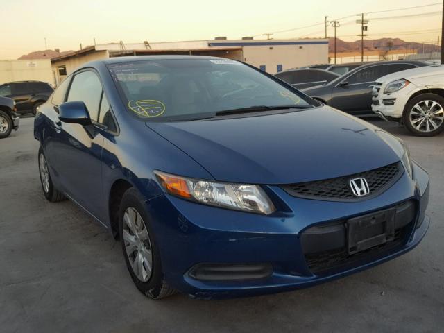 2HGFG3B55CH522558 - 2012 HONDA CIVIC LX BLUE photo 1