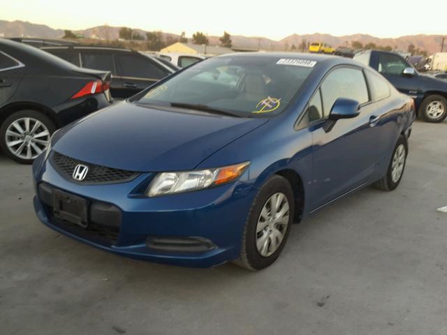 2HGFG3B55CH522558 - 2012 HONDA CIVIC LX BLUE photo 2