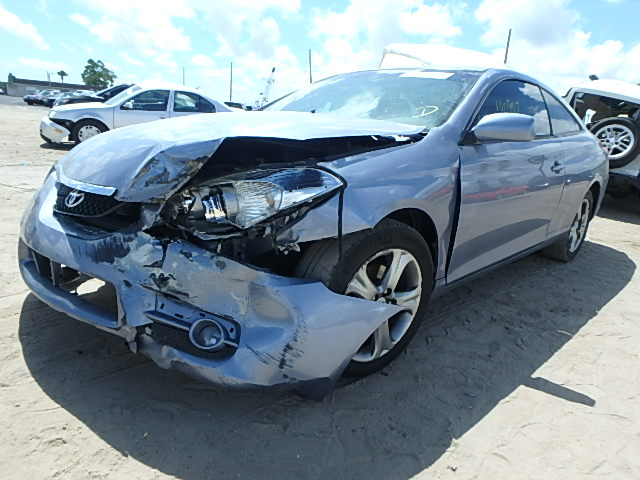 4T1CE30P37U760967 - 2007 TOYOTA CAMRY SOLA BLUE photo 2