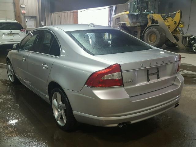 YV1992AH6A1131940 - 2010 VOLVO S80 T6 SILVER photo 3